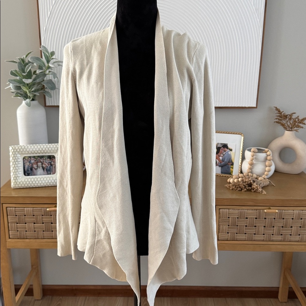 Eileen Fisher Cream Jacket Silk blend Size Medium